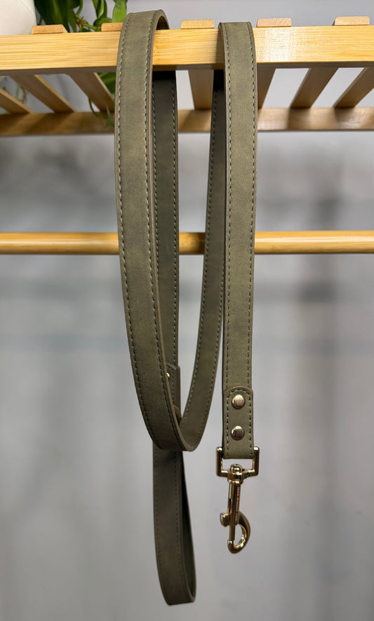Olive Green Vegan Leash