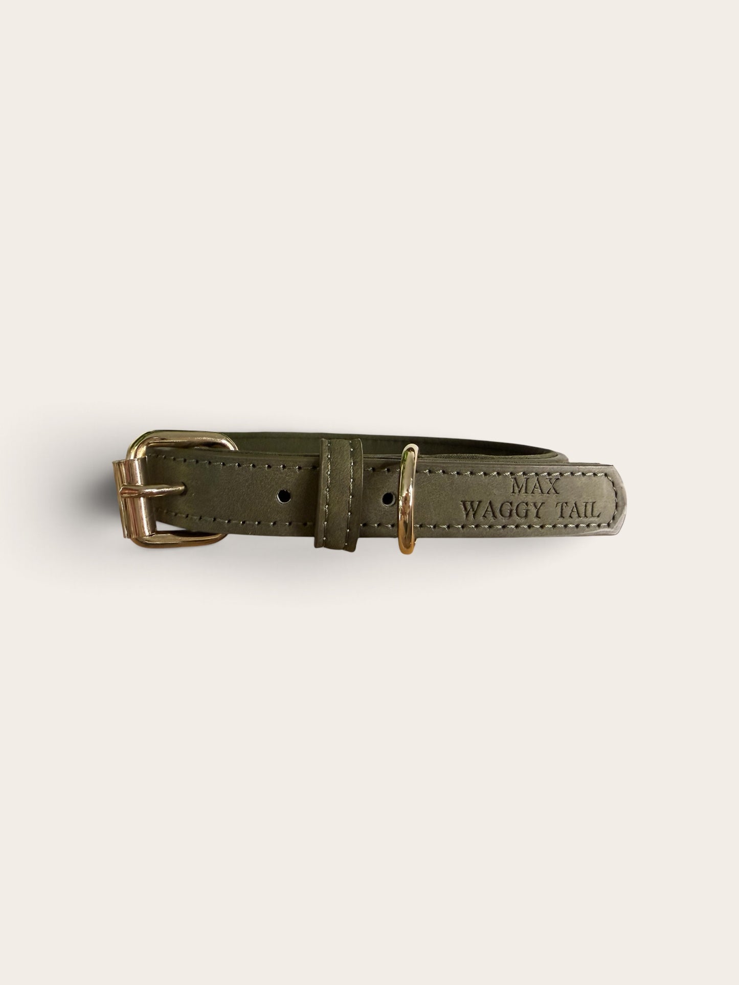 Olive Green Vegan Collar