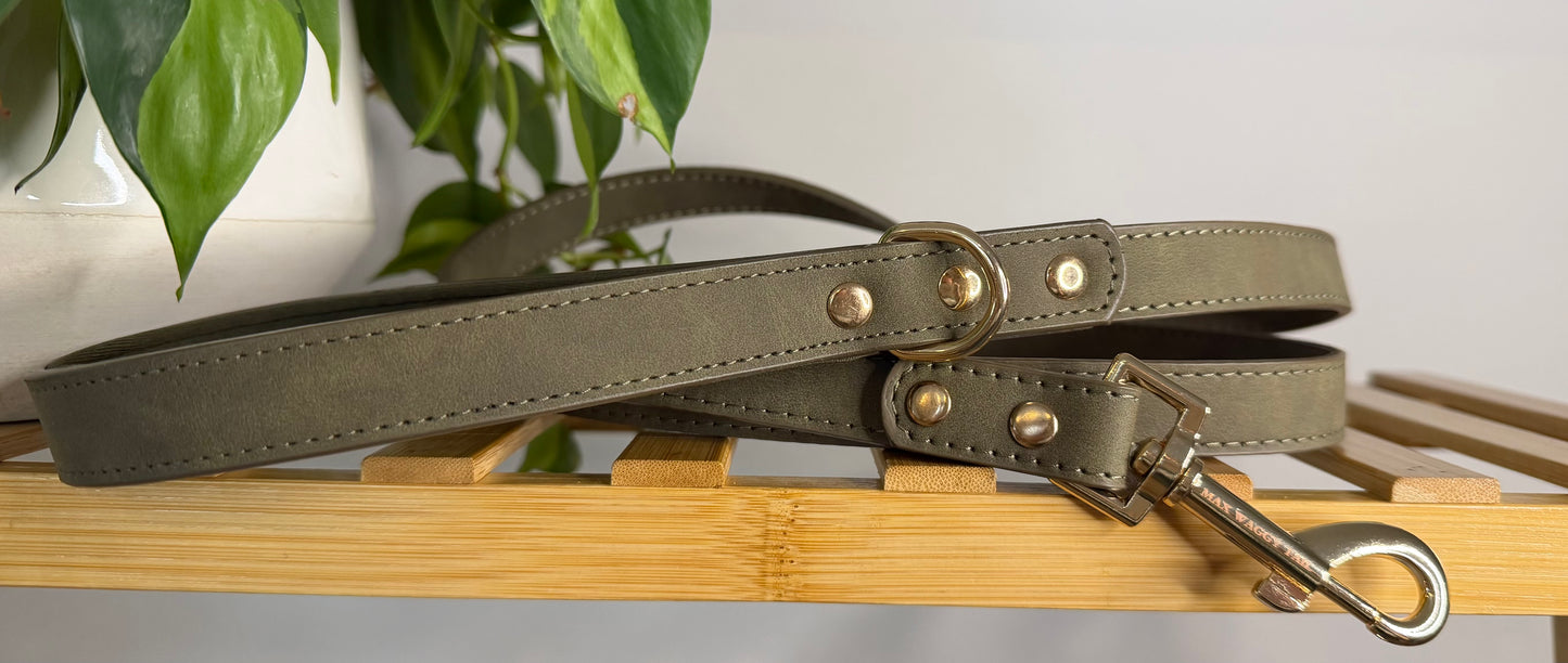 Olive Green Vegan Leash