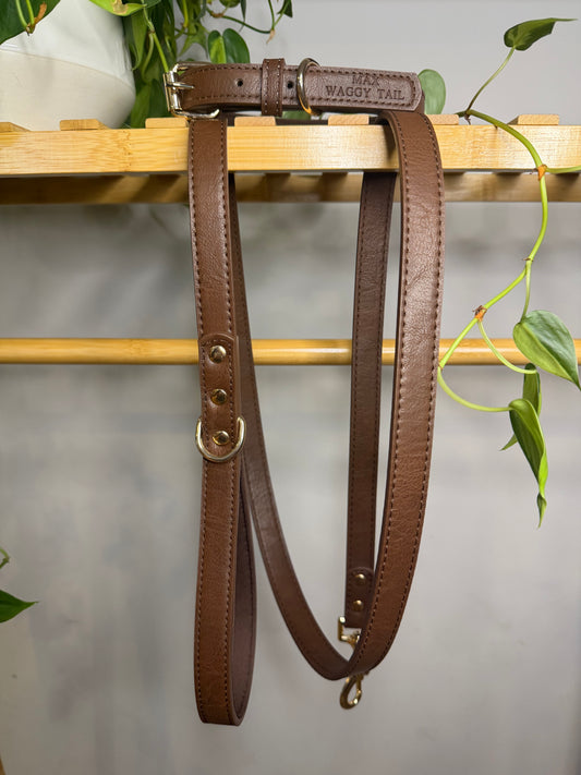 Cocoa Collar + Leash Set