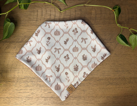 Pumpkin Bows & Polka Dots Bandana