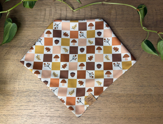 Fall Leaves and Polka Dot Bandana