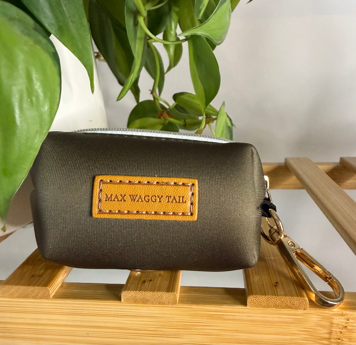 Olive Green Poop Bag Holder