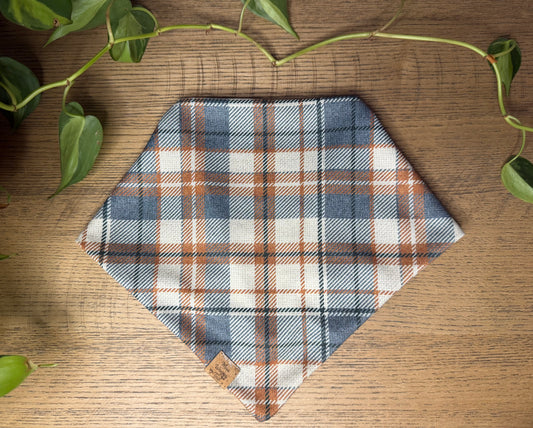 Pumpkin & Plaid Bandana
