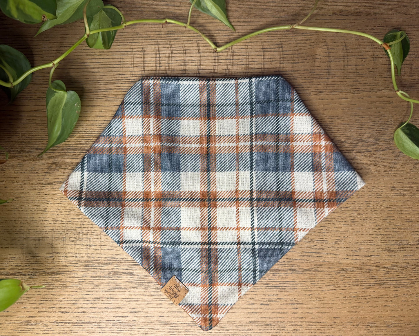 Pumpkin & Plaid Bandana