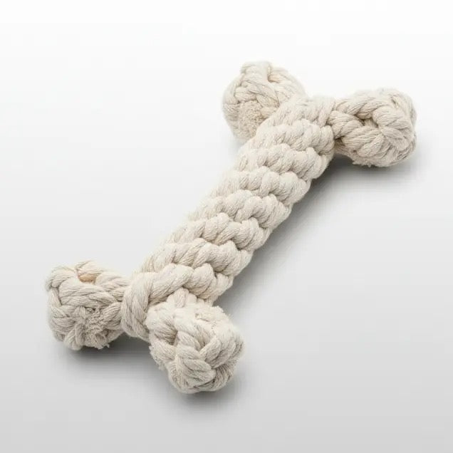 The Little Love White Rope Bone Toy｜Handcraft | Eco-Friendly