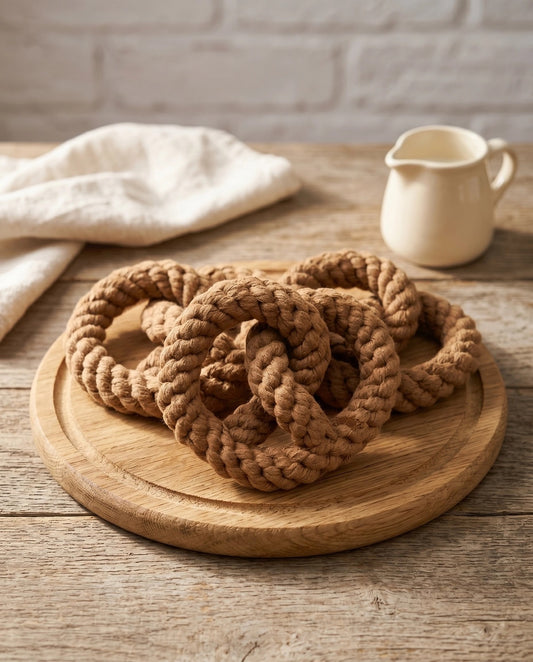 Handcrafted Pretzel Pet Toy | Sustainable | Chew Toy